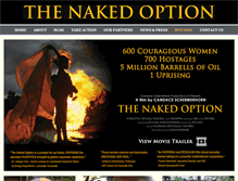 Tablet Screenshot of nakedoptionmovie.com